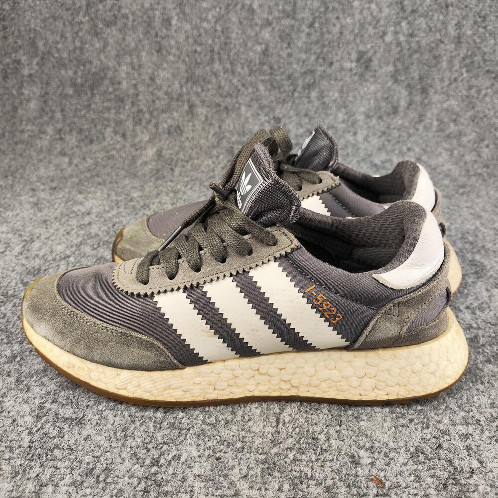 Adidas I-5923 Shoes Womens Size 7 Gray Mesh Athletic Running Sneakers BB5885